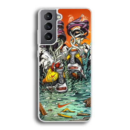 Nike Form of Art Noise Samsung Galaxy S21 Plus Case-Oxvistore