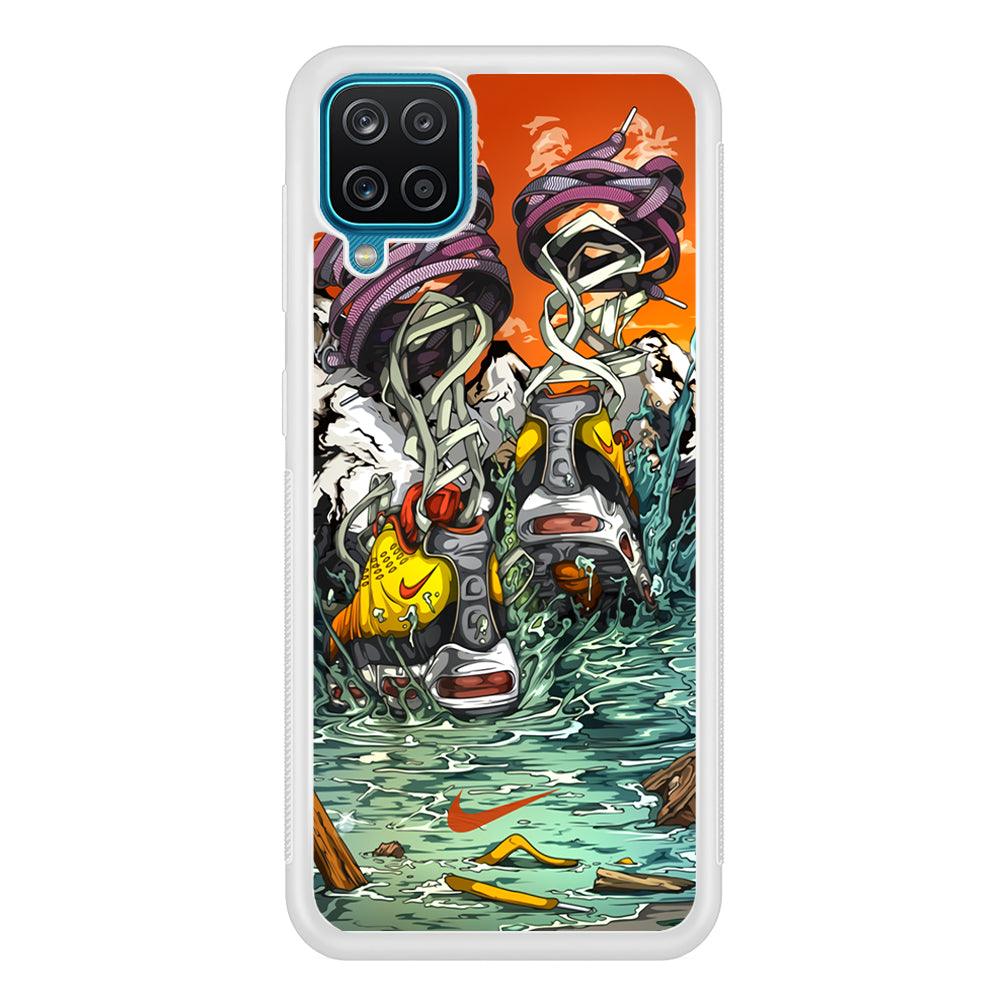 Nike Form of Art Noise Samsung Galaxy A12 Case-Oxvistore