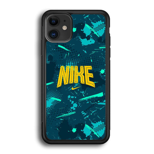 Nike Freedom Vibes iPhone 11 Case-Rubber Black (2D Case)-Oxvistore