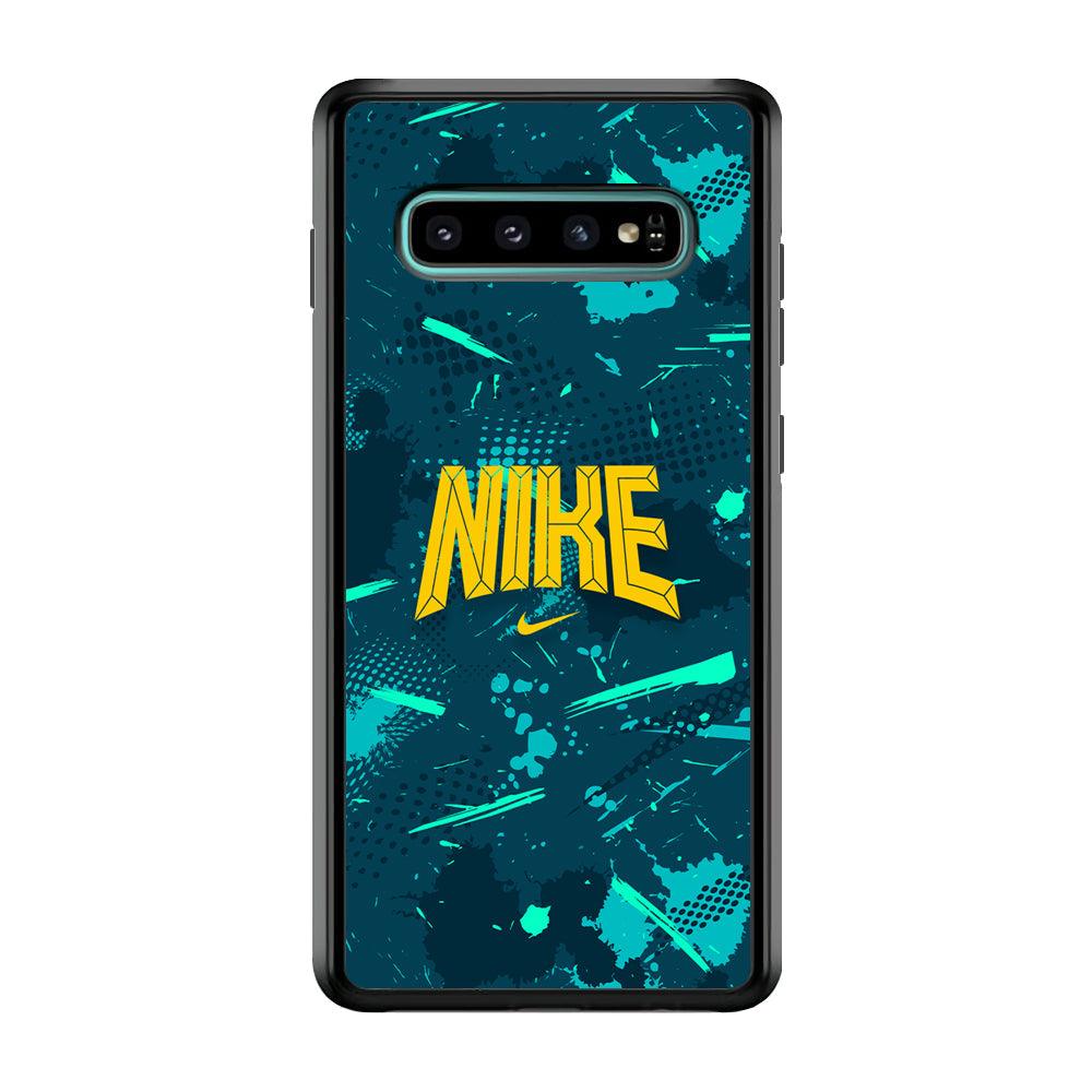Nike Freedom Vibes Samsung Galaxy S10 Plus Case-Rubber Black (2D Case)-Oxvistore