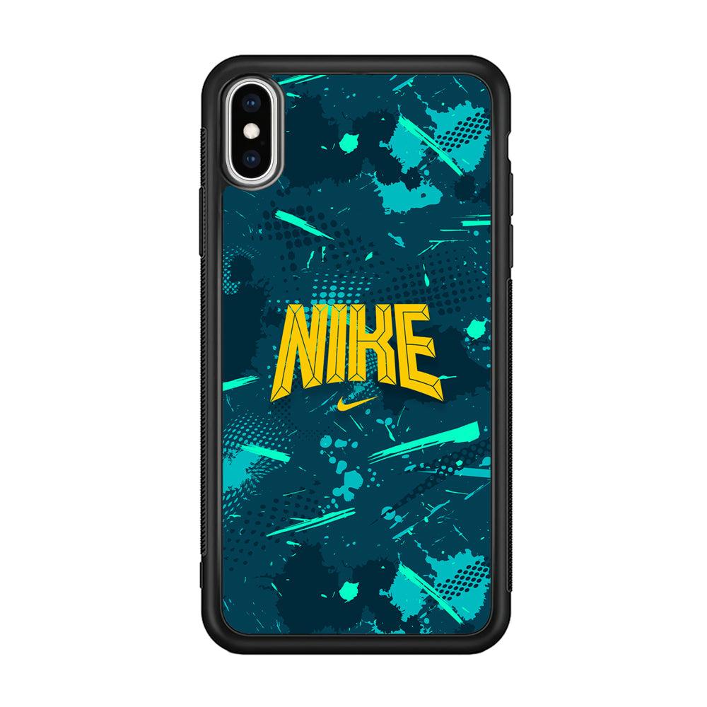Nike Freedom Vibes iPhone XS Case-Rubber Black (2D Case)-Oxvistore