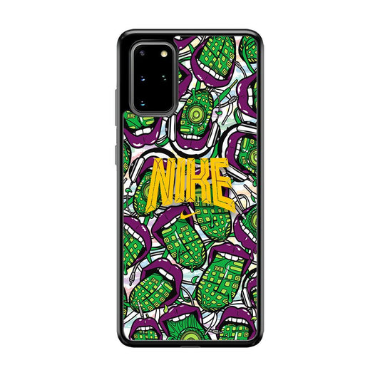 Nike Freestyle Art Samsung Galaxy S20 Plus Case-Rubber Black (2D Case)-Oxvistore