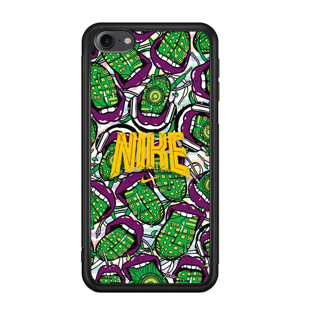 Nike Freestyle Art iPod Touch 6 Case-Rubber Black (2D Case)-Oxvistore
