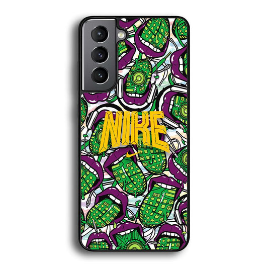 Nike Freestyle Art Samsung Galaxy S23 Plus Case-Rubber Black (2D Case)-Oxvistore