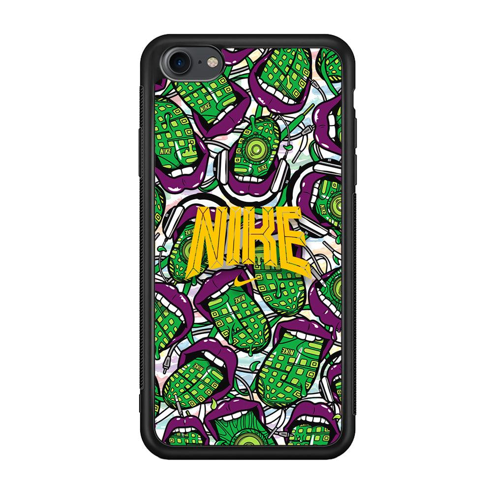 Nike Freestyle Art iPhone 7 Case-Rubber Black (2D Case)-Oxvistore