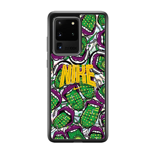 Nike Freestyle Art Samsung Galaxy S20 Ultra Case-Rubber Black (2D Case)-Oxvistore