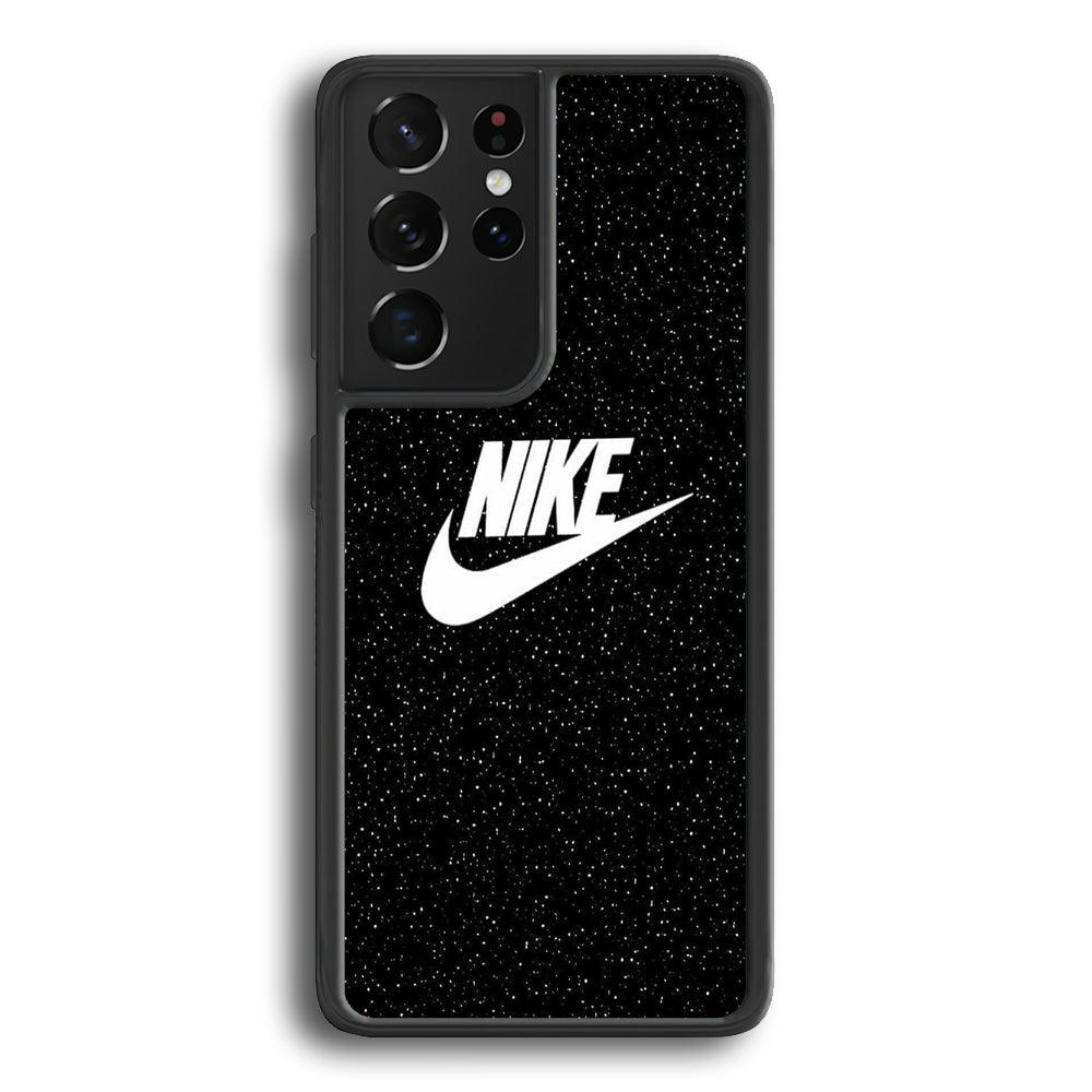 Nike Glitter Night Samsung Galaxy S23 Ultra Case-Rubber Black (2D Case)-Oxvistore