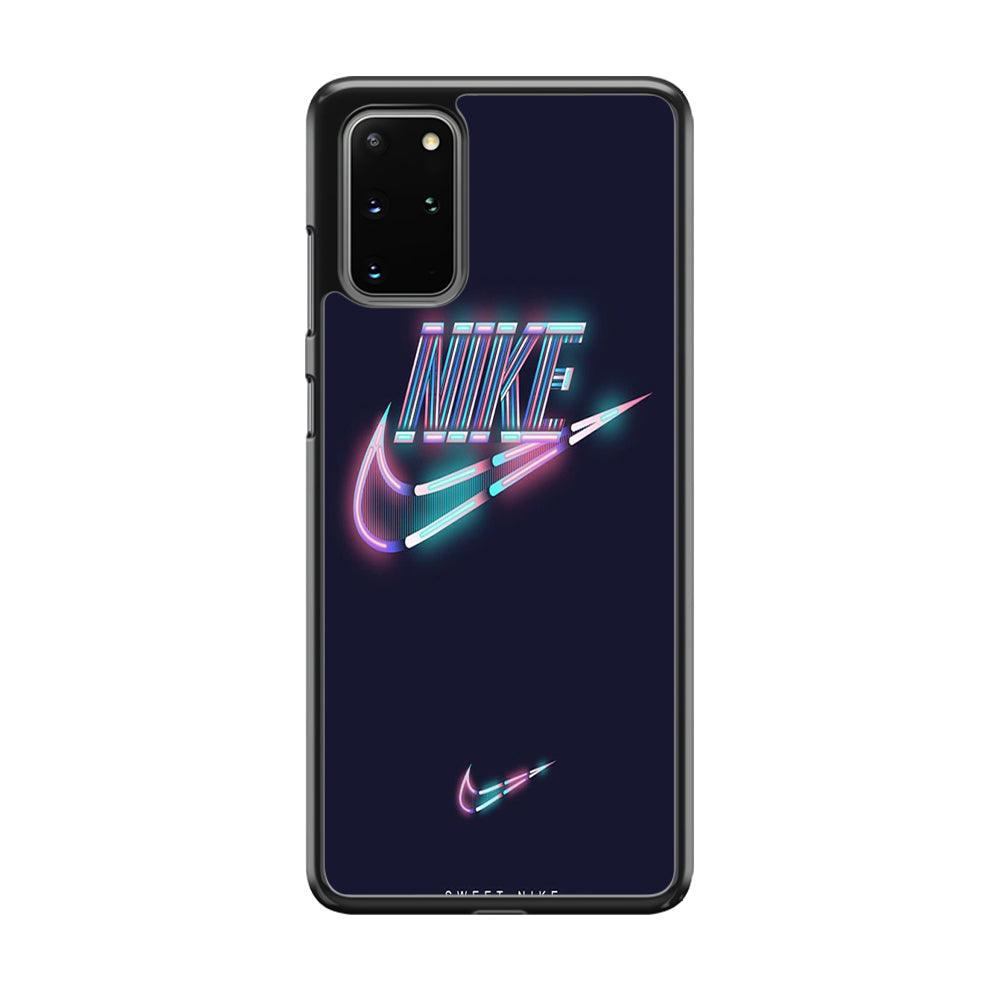 Nike Glowing Samsung Galaxy S20 Plus Case-Rubber Black (2D Case)-Oxvistore