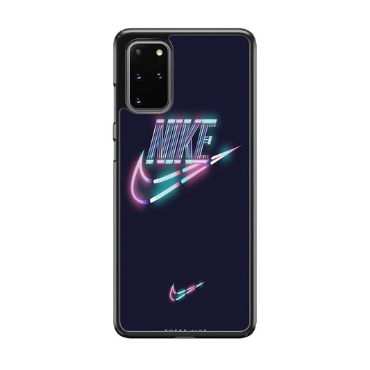 Nike Glowing Samsung Galaxy S20 Plus Case-Rubber Black (2D Case)-Oxvistore