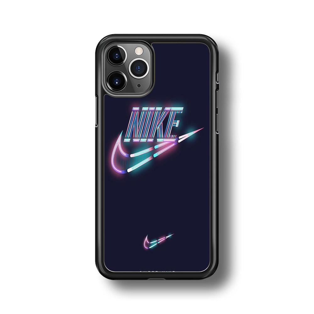 Nike Glowing iPhone 11 Pro Max Case-Rubber Black (2D Case)-Oxvistore