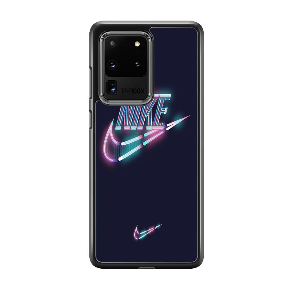 Nike Glowing Samsung Galaxy S20 Ultra Case-Rubber Black (2D Case)-Oxvistore