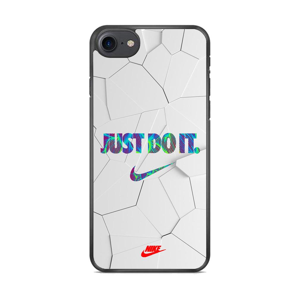 Nike Glowing Inside iPhone 8 Case-Rubber Black (2D Case)-Oxvistore
