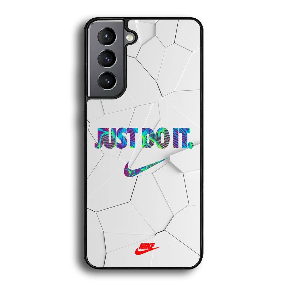 Nike Glowing Inside Samsung Galaxy S21 Case-Rubber Black (2D Case)-Oxvistore