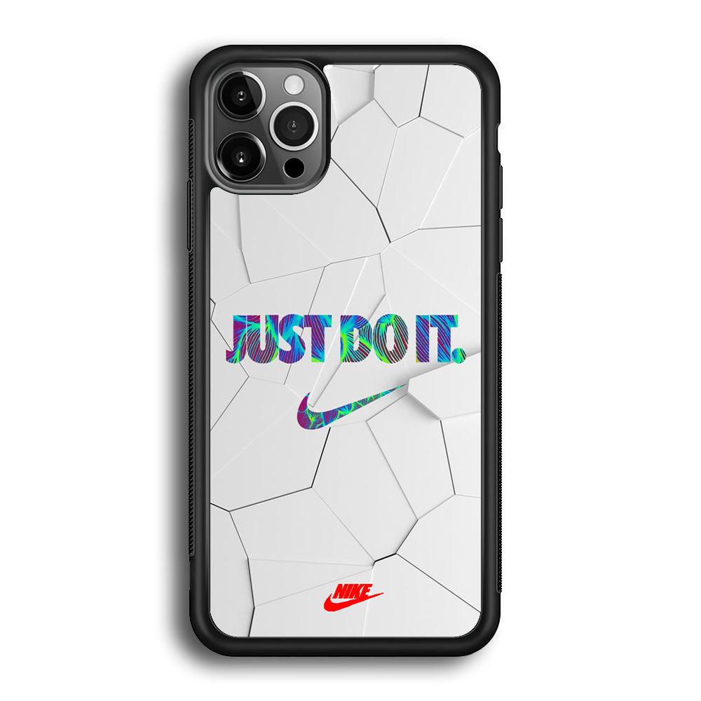 Nike Glowing Inside iPhone 12 Pro Max Case-Rubber Black (2D Case)-Oxvistore