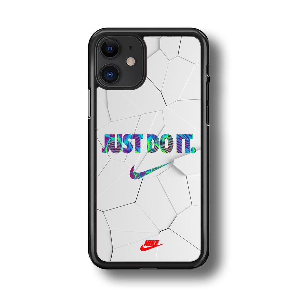 Nike Glowing Inside iPhone 11 Case-Rubber Black (2D Case)-Oxvistore