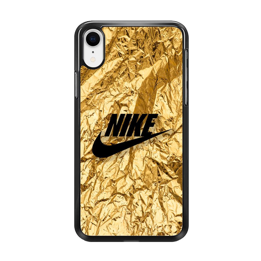 Nike Gold Paper iPhone XR Case-Oxvistore