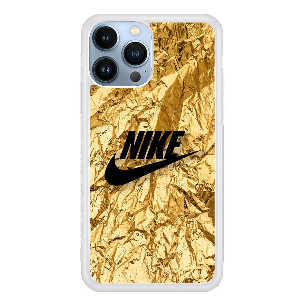 Nike Gold Paper iPhone 15 Pro Max Case-Oxvistore