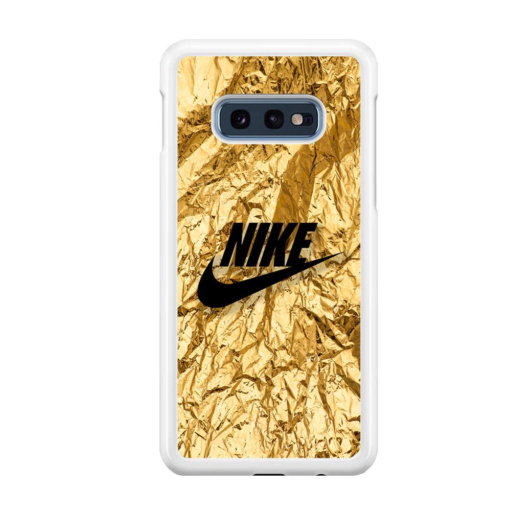 Nike Gold Paper Samsung Galaxy S10E Case-Oxvistore