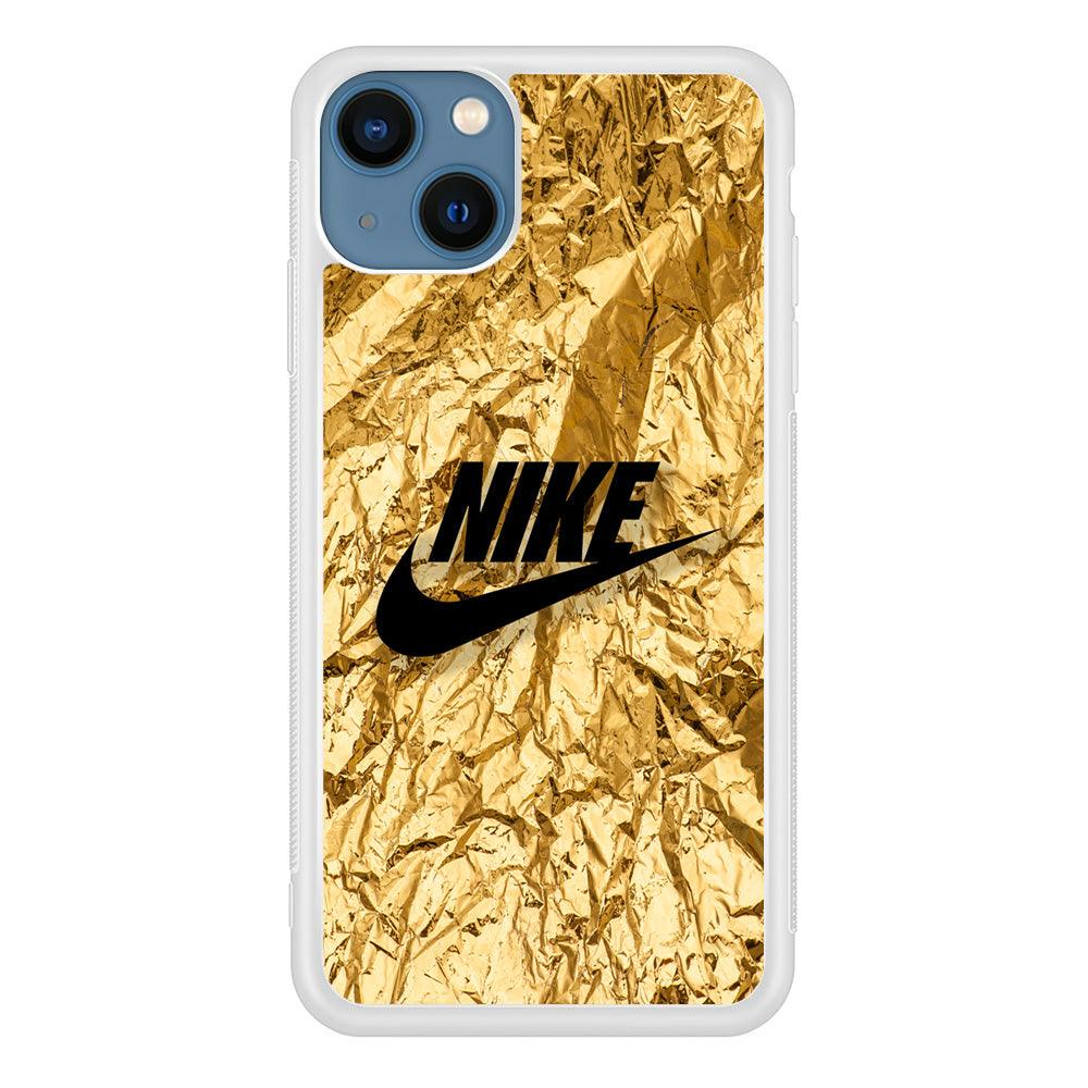 Nike Gold Paper iPhone 15 Plus Case-Oxvistore