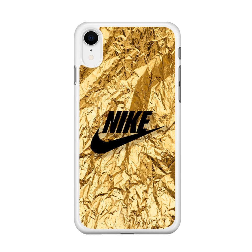 Nike Gold Paper iPhone XR Case-Oxvistore