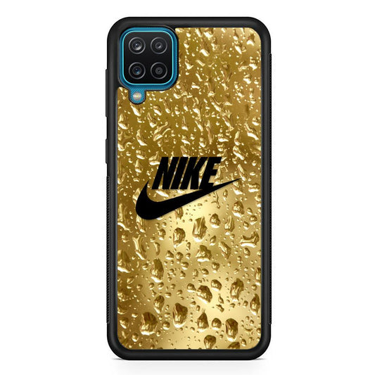 Nike Golden Water Drop Samsung Galaxy A12 Case-Oxvistore