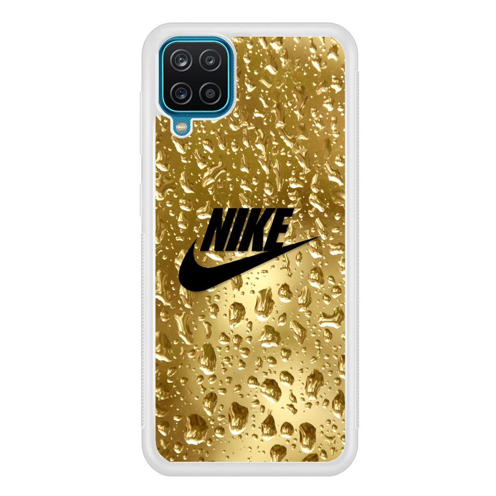 Nike Golden Water Drop Samsung Galaxy A12 Case-Oxvistore