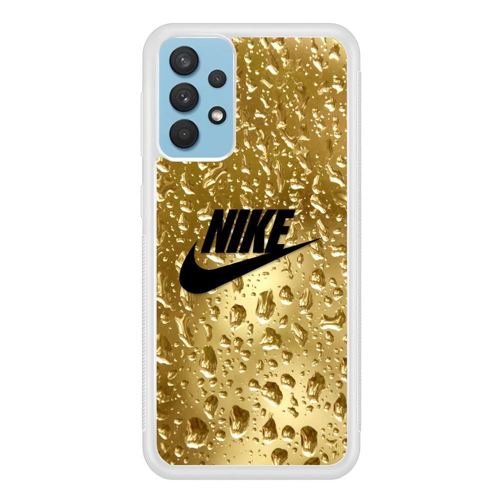 Nike Golden Water Drop Samsung Galaxy A32 Case-Oxvistore