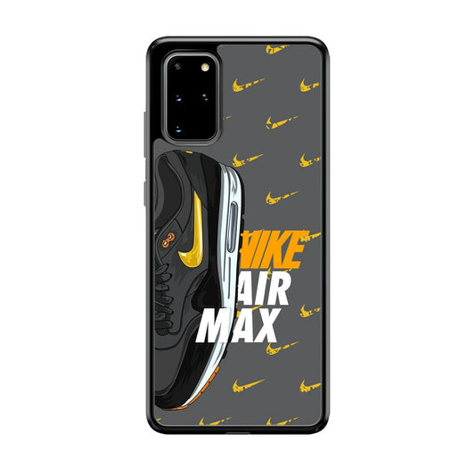 Nike Golden of Air Max Samsung Galaxy S20 Plus Case-Rubber Black (2D Case)-Oxvistore