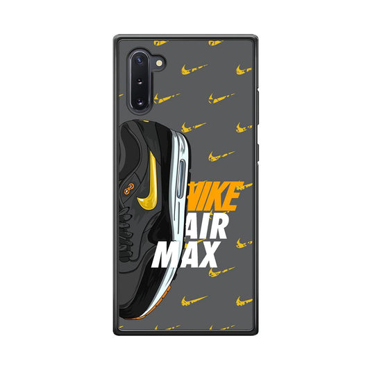 Nike Golden of Air Max Samsung Galaxy Note 10 Case-Rubber Black (2D Case)-Oxvistore