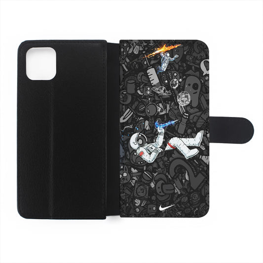 Nike Graffiti Astronaut Flip Wallet Phone Case