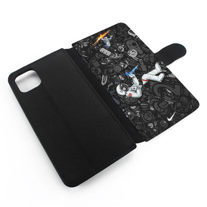 Nike Graffiti Astronaut Flip Wallet Phone Case