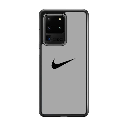 Nike Gray Full Samsung Galaxy S20 Ultra Case-Rubber Black (2D Case)-Oxvistore