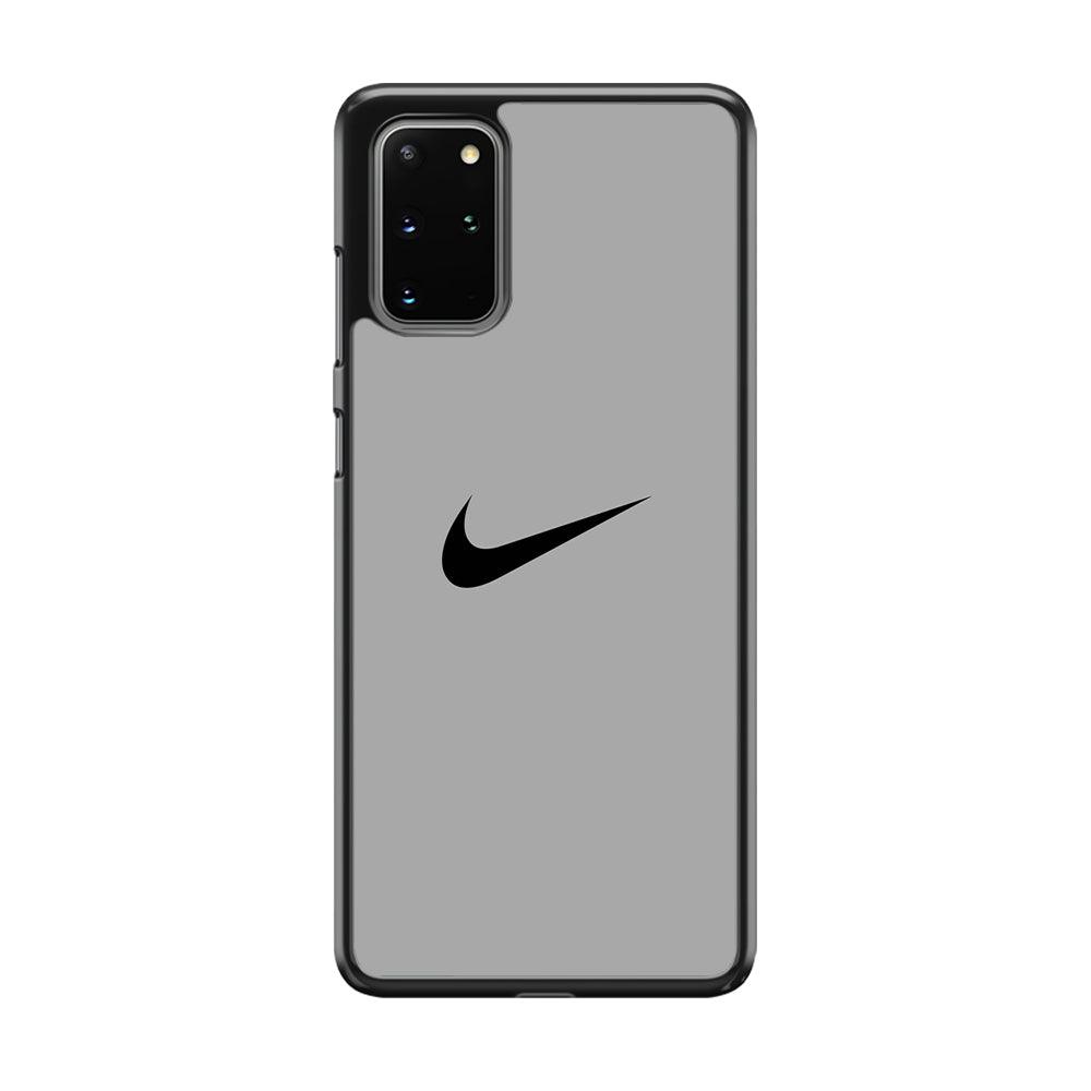 Nike Gray Full Samsung Galaxy S20 Plus Case-Rubber Black (2D Case)-Oxvistore