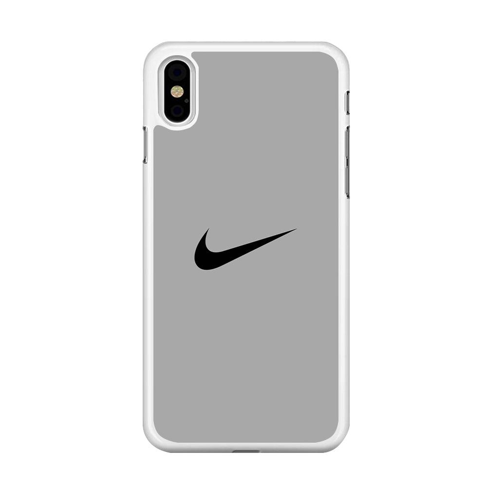 Nike Gray Full iPhone XS Case-Oxvistore