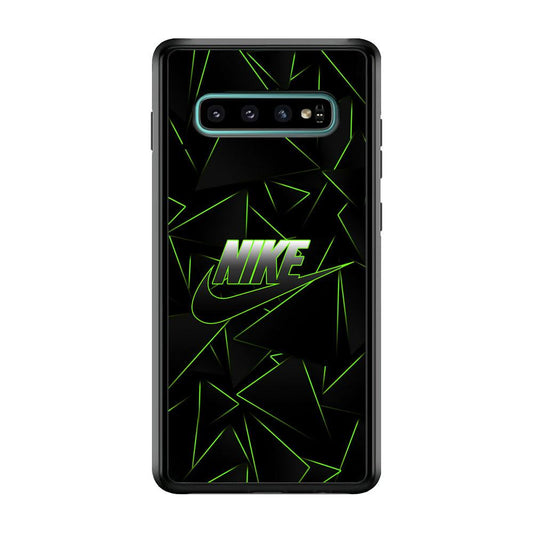 Nike Green Laser Point Samsung Galaxy S10 Case-Oxvistore