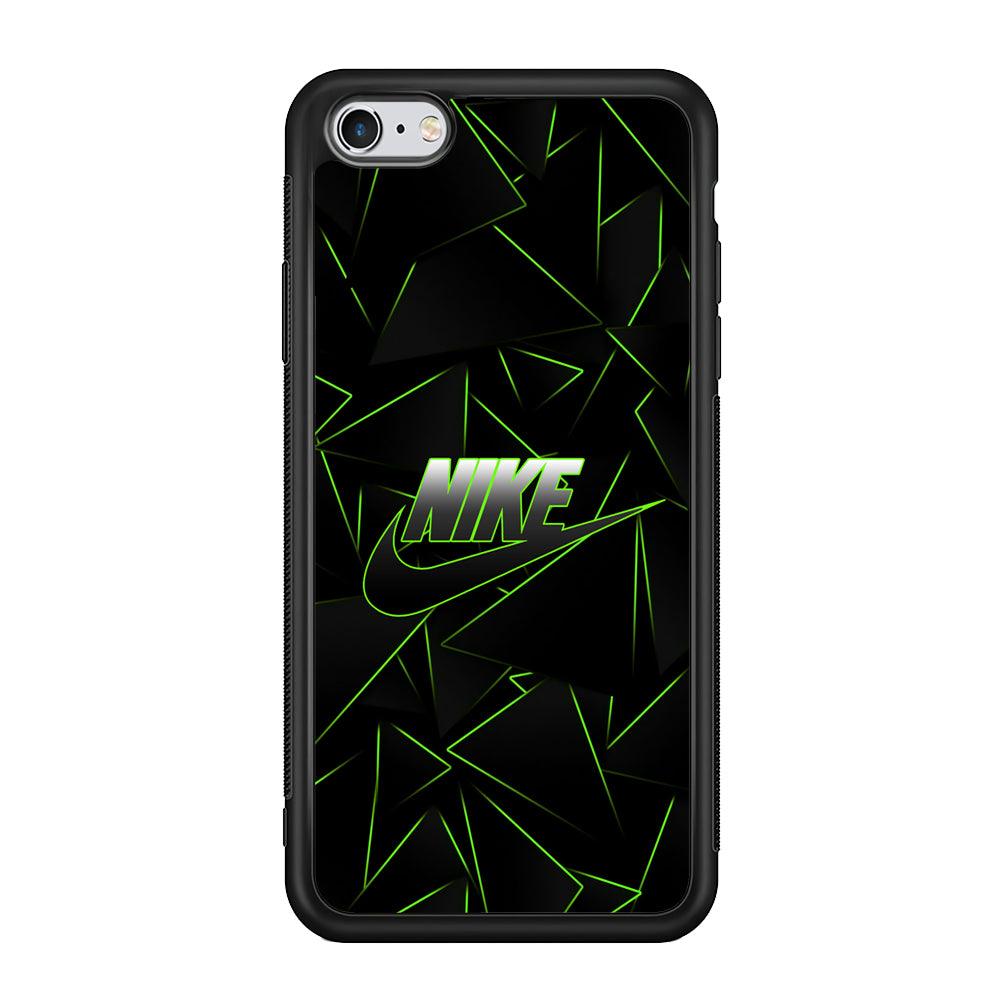 Nike Green Laser Point iPhone 6 Plus | 6s Plus Case-Rubber Black (2D Case)-Oxvistore