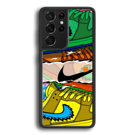 Nike Hippie Velvet Samsung Galaxy S23 Ultra Case-Rubber Black (2D Case)-Oxvistore