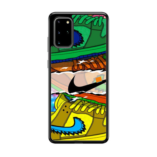 Nike Hippie Velvet Samsung Galaxy S20 Plus Case-Rubber Black (2D Case)-Oxvistore