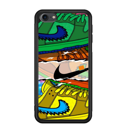 Nike Hippie Velvet iPod Touch 6 Case-Rubber Black (2D Case)-Oxvistore