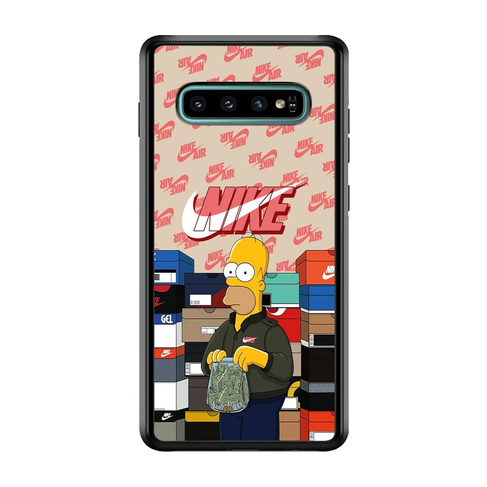 Nike Homer Spend Money Samsung Galaxy S10 Case-Oxvistore