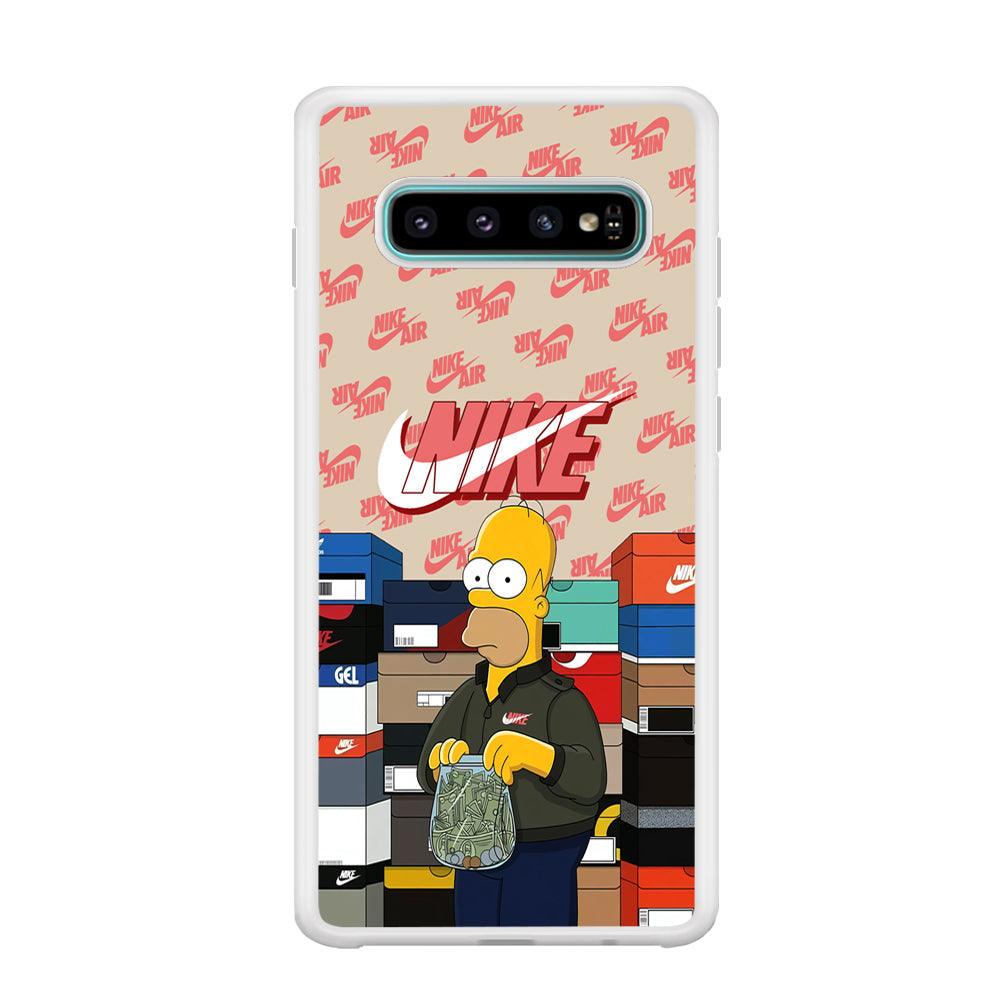 Nike Homer Spend Money Samsung Galaxy S10 Case-Oxvistore