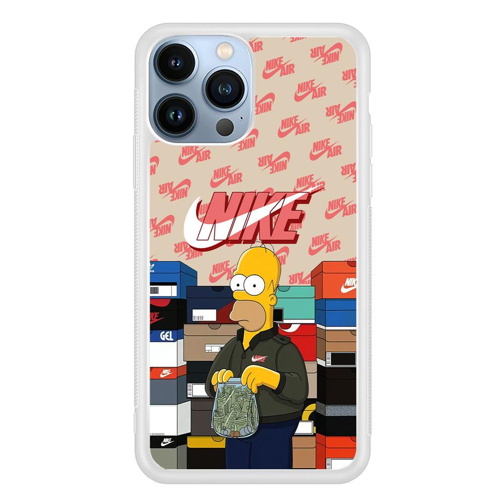 Nike Homer Spend Money iPhone 15 Pro Max Case-Oxvistore