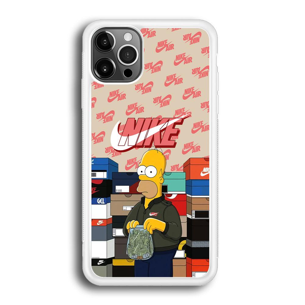 Nike Homer Spend Money iPhone 12 Pro Max Case-Oxvistore