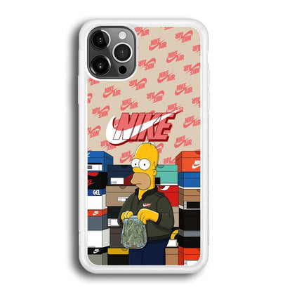 Nike Homer Spend Money iPhone 12 Pro Max Case-Oxvistore