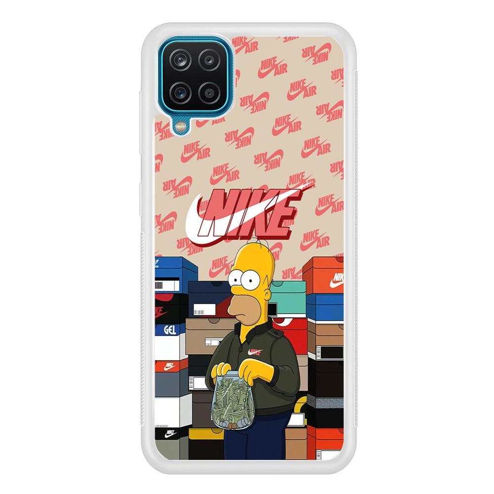 Nike Homer Spend Money Samsung Galaxy A12 Case-Oxvistore