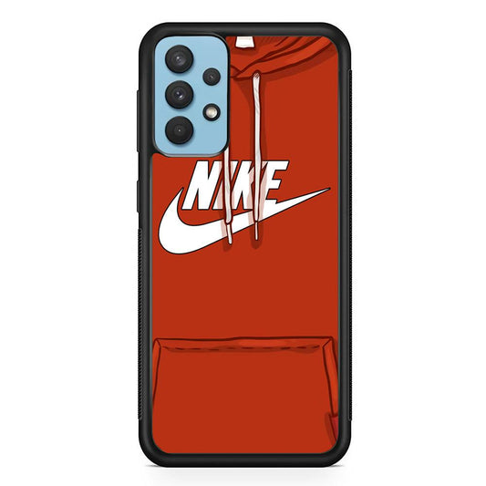 Nike Hoodie Red Samsung Galaxy A32 Case-Oxvistore