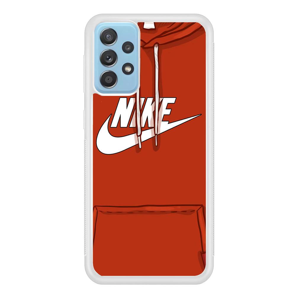 Nike Hoodie Red Samsung Galaxy A52 Case-Oxvistore