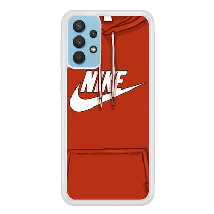 Nike Hoodie Red Samsung Galaxy A32 Case-Oxvistore