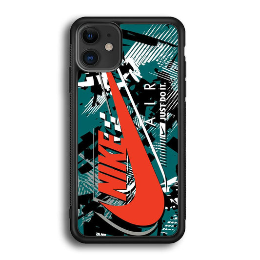 Nike Horizon Flag iPhone 11 Case-Rubber Black (2D Case)-Oxvistore