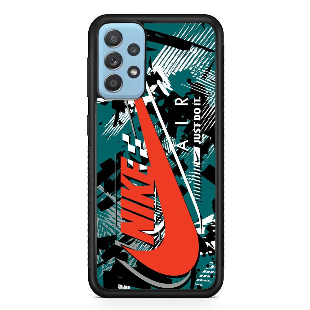 Nike Horizon Flag Samsung Galaxy A72 Case-Rubber Black (2D Case)-Oxvistore